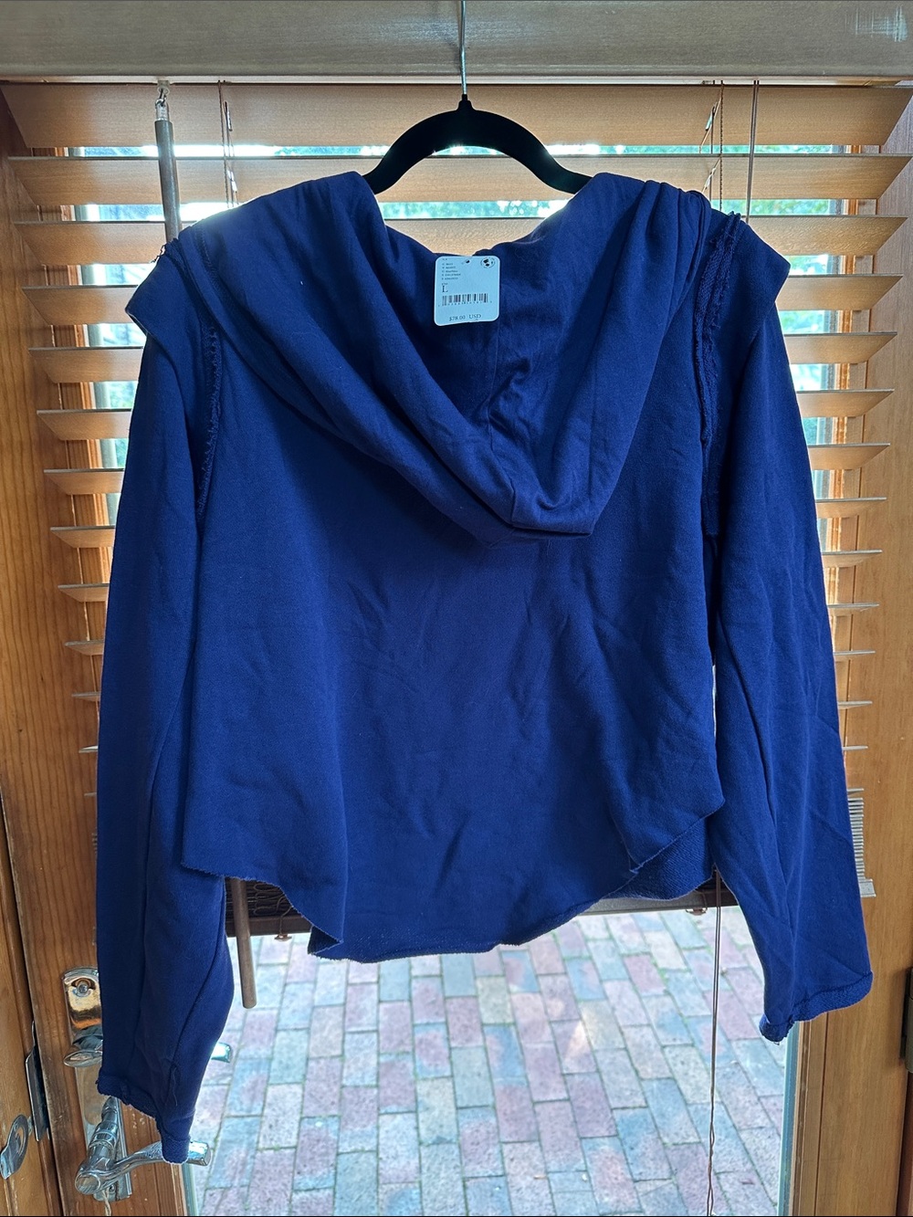 FP Movement by Free People Navy Blue Cropped Hoodie - Picture 6 of 6